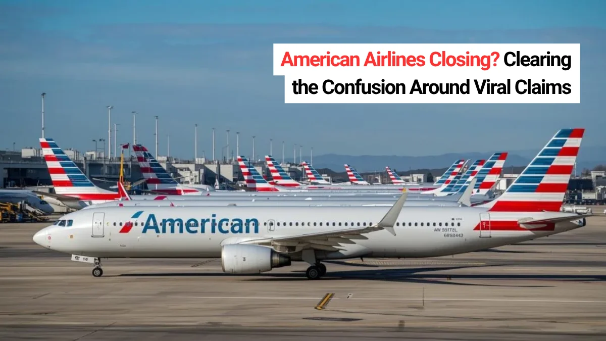 American Airlines Closing? Clearing the Confusion Around Viral Claims ( Image With CCE News )