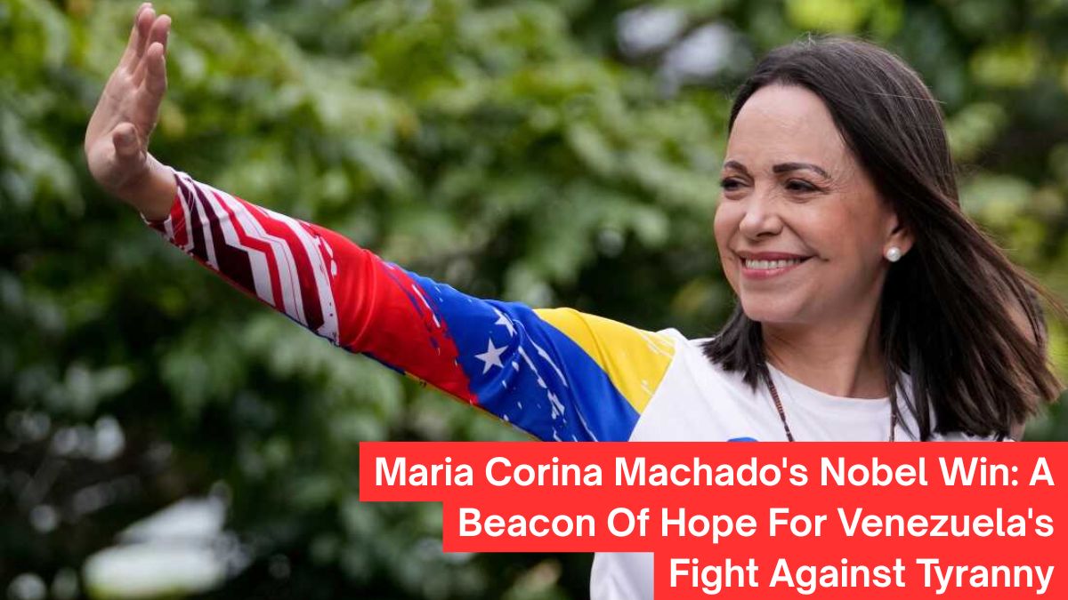 Maria Corina Machado's Nobel Win: A Beacon Of Hope For Venezuela's Fight Against Tyranny ( Image With NPR )