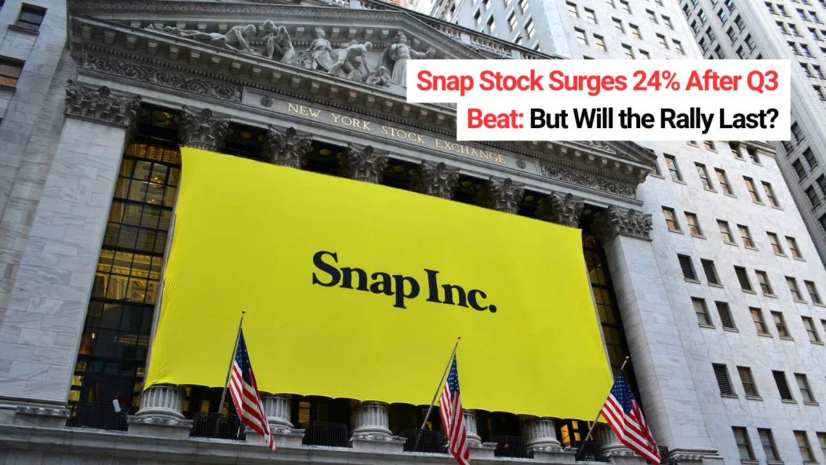 Snap Stock Surges 24% After Q3 Beat But Will the Rally Last